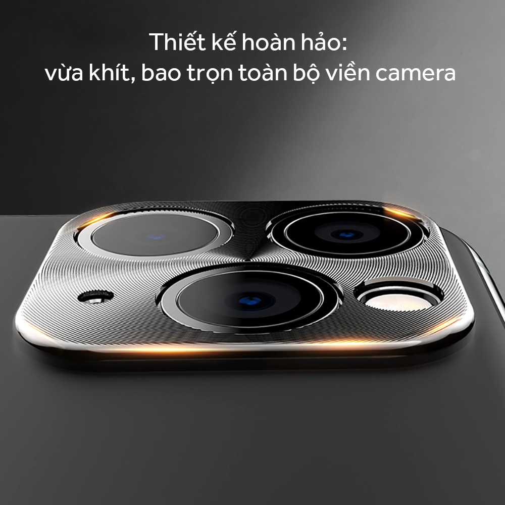 Miếng Dán Viền Nhôm Cao Cấp Bảo Vệ Camera Iphone 11 Pro – Màu Sắc Thời Trang, Sang Trọng - Hàng Chính Hãng