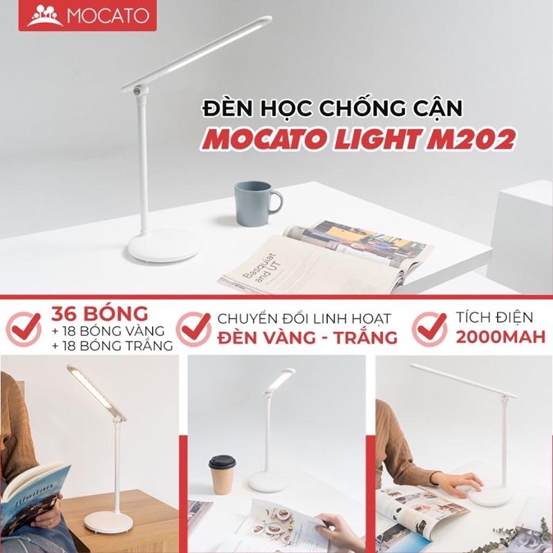 Đèn Học Chống Cận Light M202, để bàn đọc sách, chống mỏi mắt, tích hợp pin dự phòng, nhiều chế độ sáng