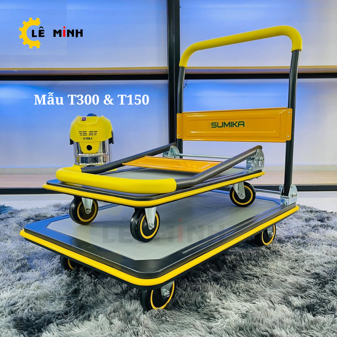 Xe đẩy hàng 4 bánh SUMIKA T300 - Tải trọng 300Kg