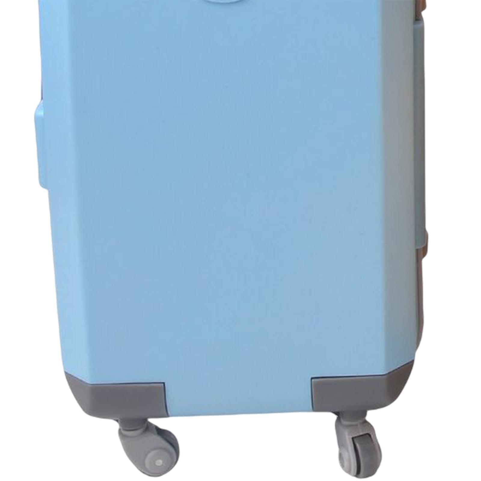 Doll travel case with wheels doll carrier blue