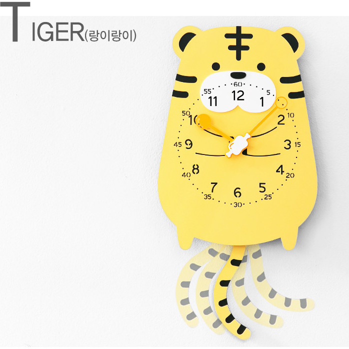 Đồng hồ treo tương, đồng hồ treo tường trang trí nhà cửa decor phòng con Hổ - Tiger wall clock