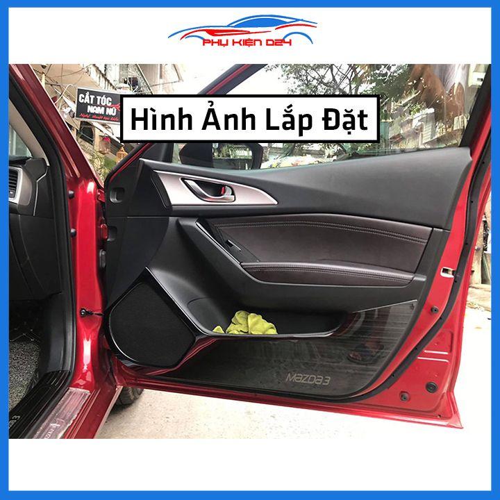 Bộ ốp tapli Mazda 3 2016-2017-2018-2019 vân Titan chống xước va đập khi mở cửa và làm đẹp xe