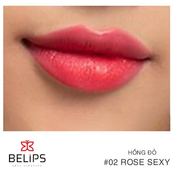 Son Lì Hồng Đỏ Rose Sexy Belips Sexy Lipstick  (3,7G)