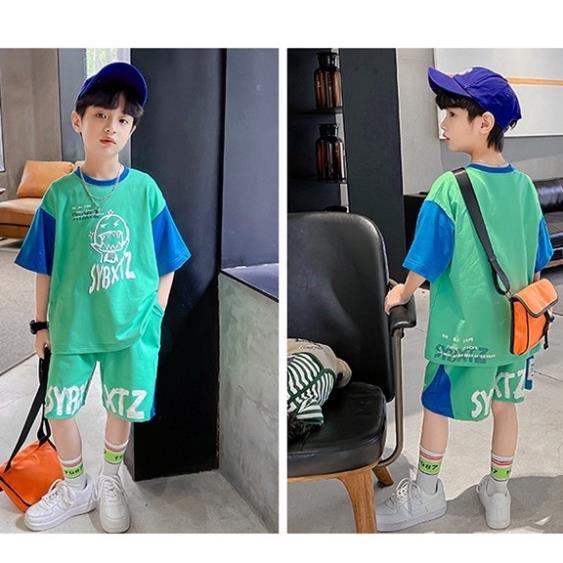 IBL5 Size110-160 (15-40kg) Bộ thun cho bé trai lớn _Áo thun+quần jean Hàng Quảng Châu Thời trang trẻ em