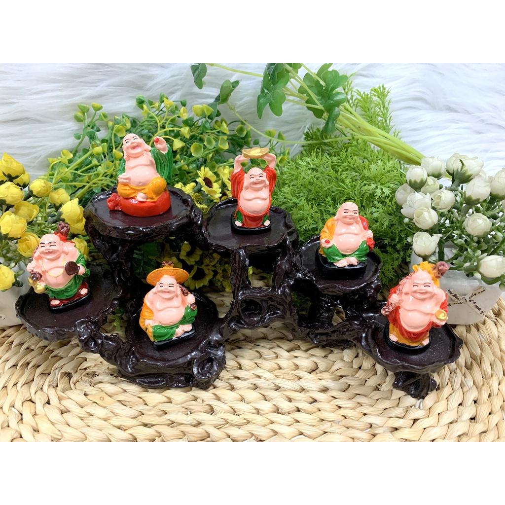 Đế để tượng kèm 6 tượng phật Bồ Tát Di Lạc Hoan Hỉ Tài Lộc