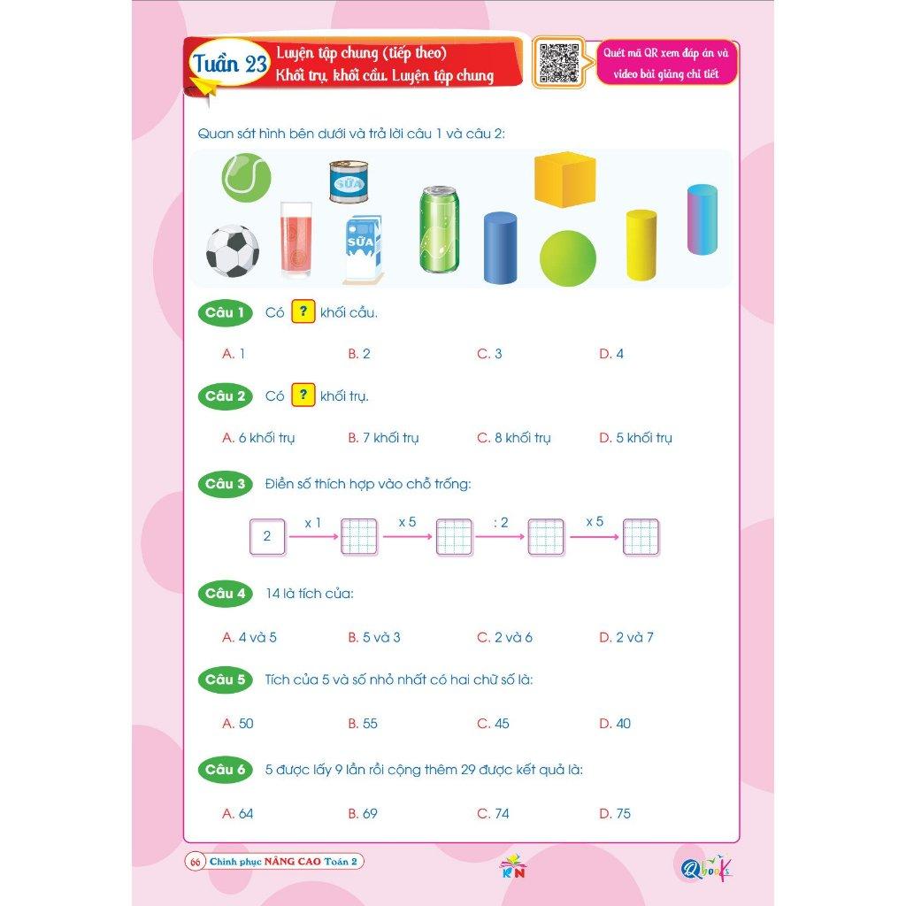 Chinh Phục Nâng Cao Toán Lớp 2 - Kết Nối Tri Thức Với Cuộc Sống - Cả Năm ( 1 Cuốn )