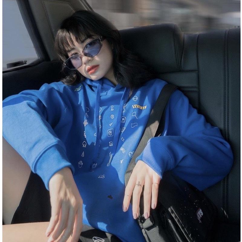 Áo khoác hoodie space galaxy Áo nỉ hoodie màu xanh full tag Hany shop