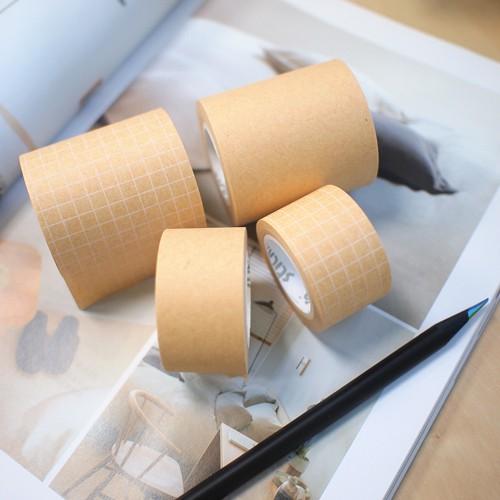 20m Lõi cuộn giấy note Kraft trơn & kẻ caro - 2.5cmx10m x 2 cuộn