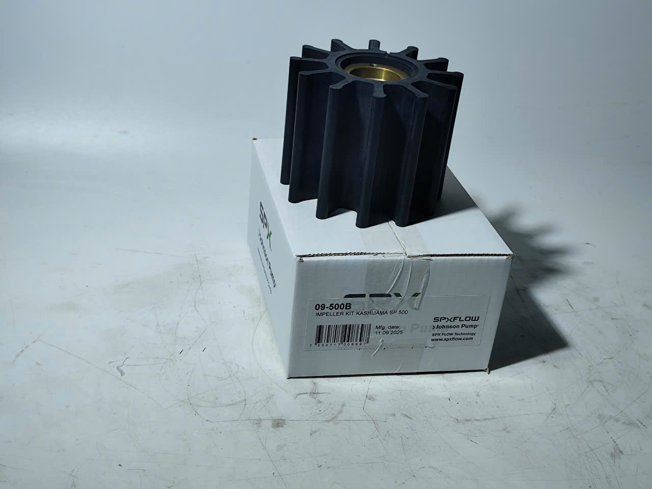 Johnson Pump 09-500B Cánh Cao Su Bơm Nước , Jabsco 31500-0001, 2999-0001, Yanmar 43600-400410, 43600-400411, SP500, BK-0132, 45B53-10201, Yanmar 43600-400410, 43600-400411, JMP 9100-01K