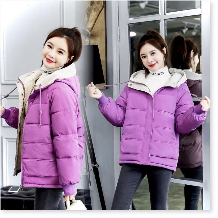 ÁO KHOÁC PHAO NỮ 3 LỚP CÓ NÓN THỜI TRANG BAO ẤM ÁP CHO MÙA ĐÔNG NĂM NAY LANA FASHION