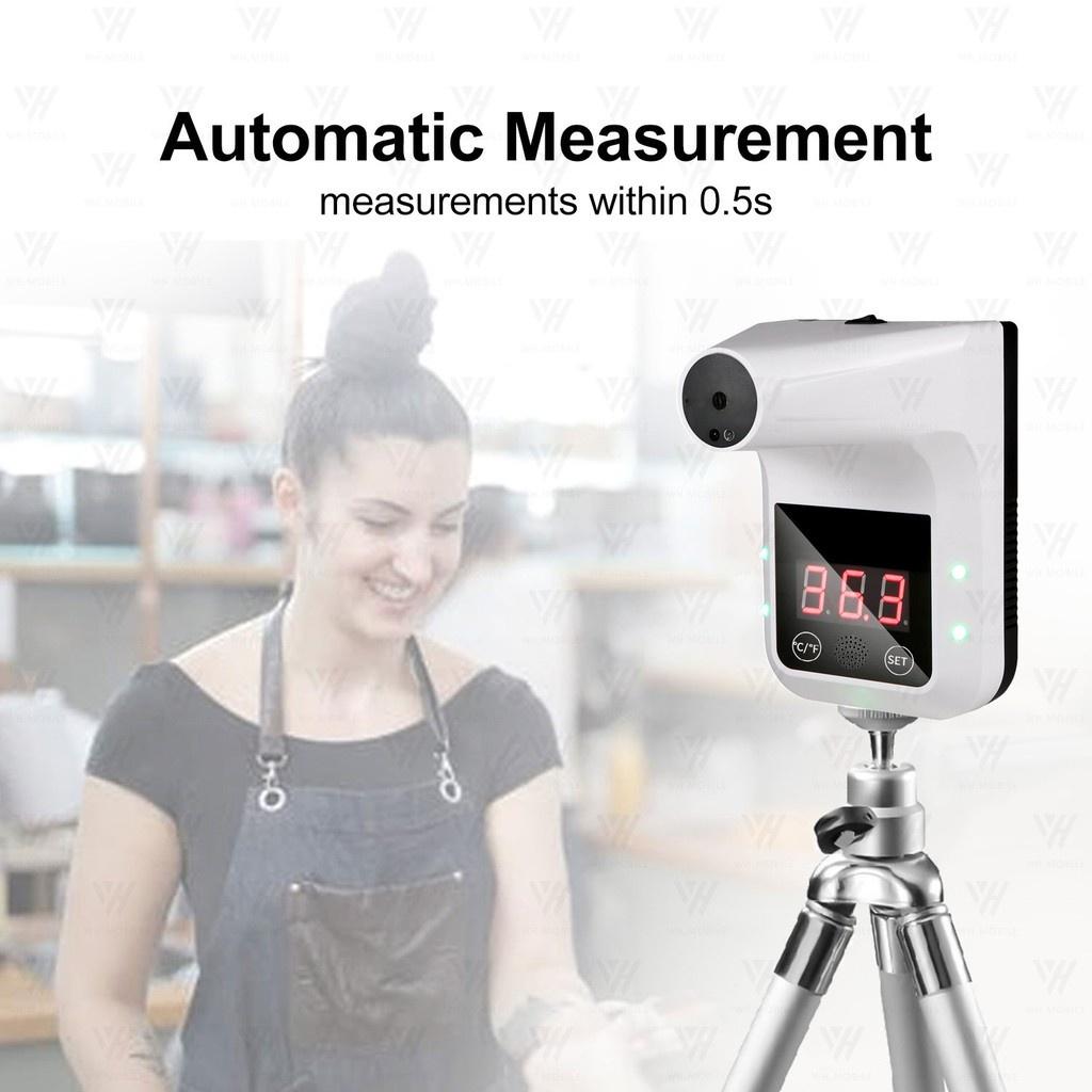Nhiệt Kế Hồng Ngoại K3 Pro Gắn Tường Có Chuông Cảnh Báo Đa Năng Cho Văn Phòng