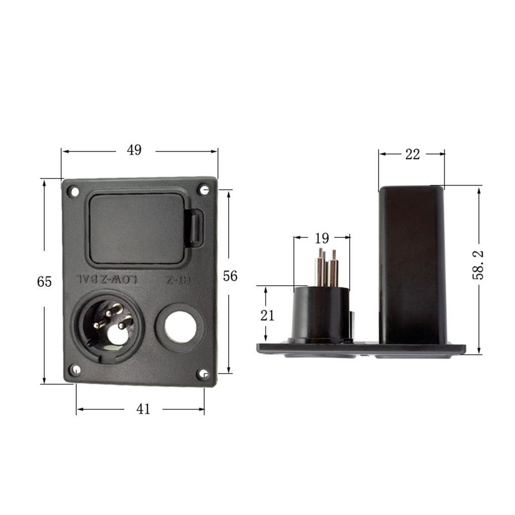 2X 9V Bass Guitar Equalizer Box Case Holder for Guitar Bass Pickup