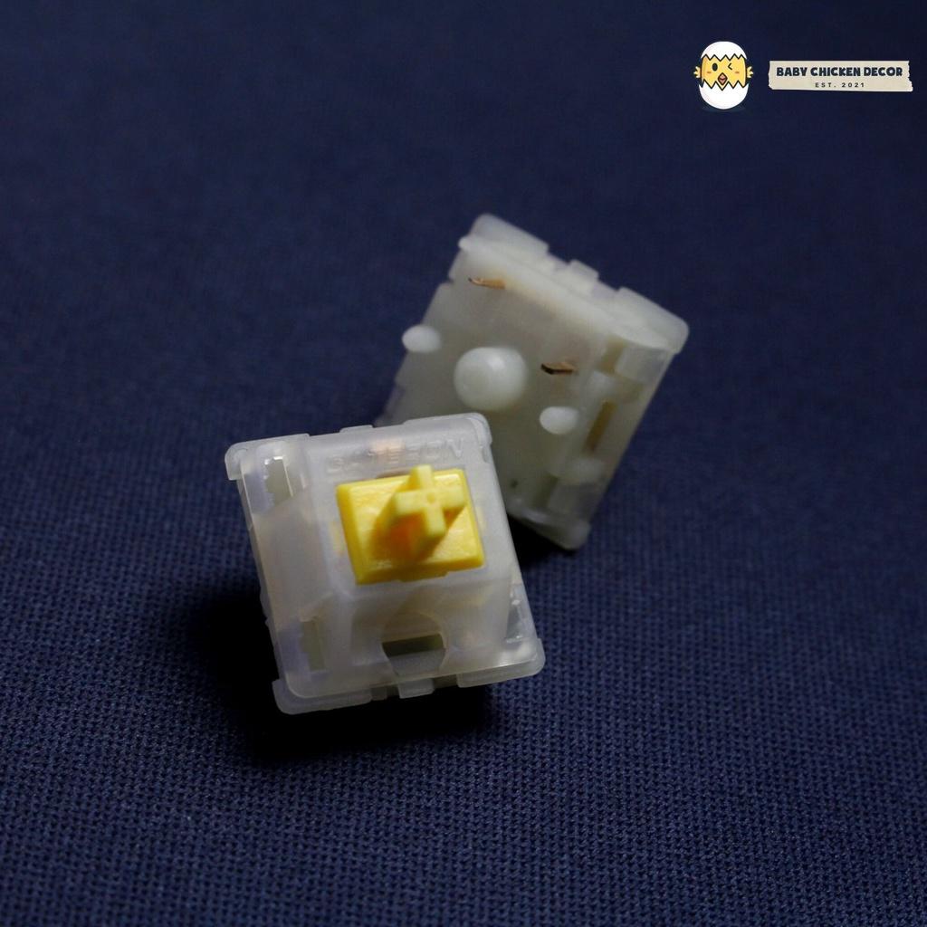 Switch bàn phím cơ Gateron Milky Yellow Pro (5 pin or 5 chân) - Hàng Chính Hãng