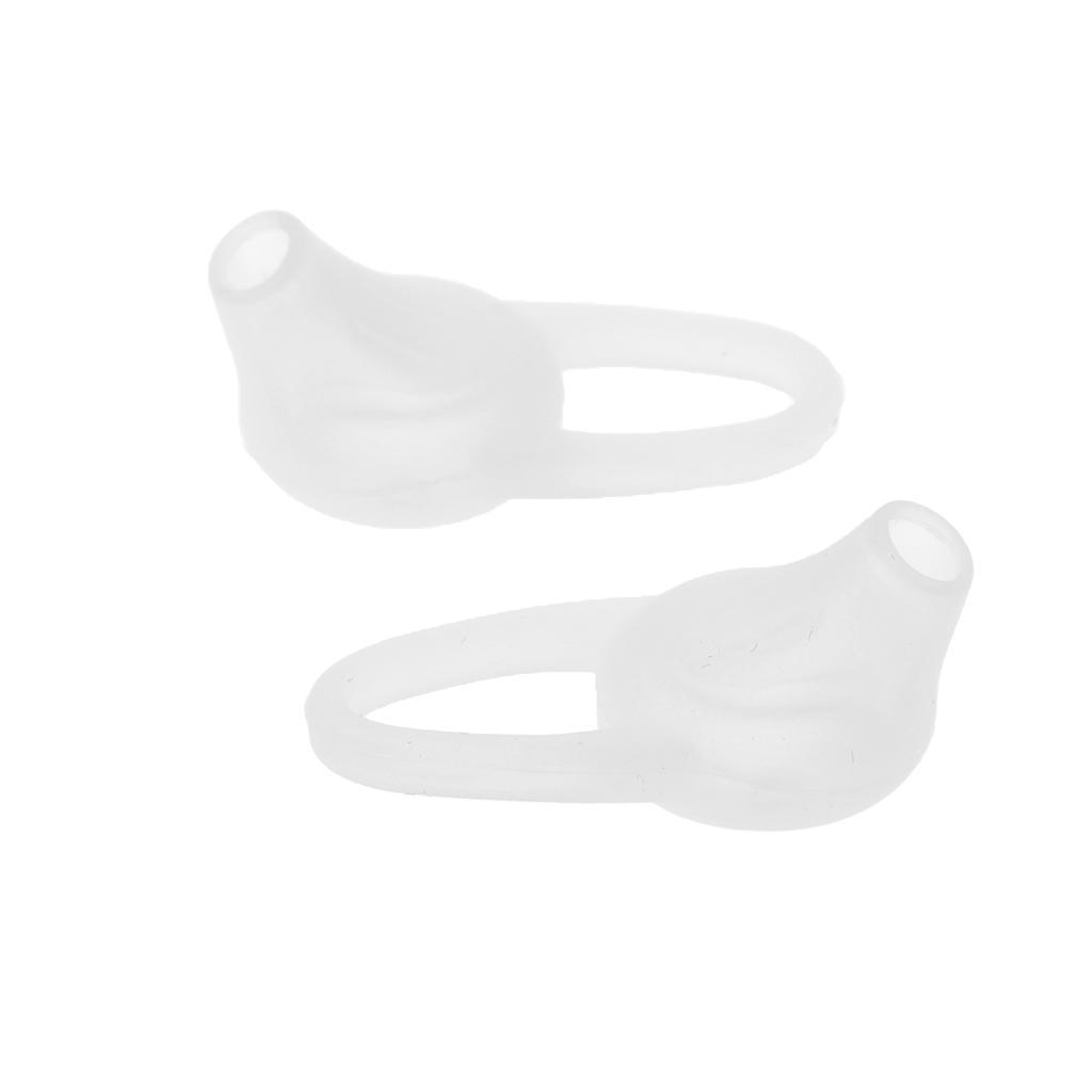 2X 1Pair Universal Silicone Earbuds Eartips Caps for Wireless Earphone White