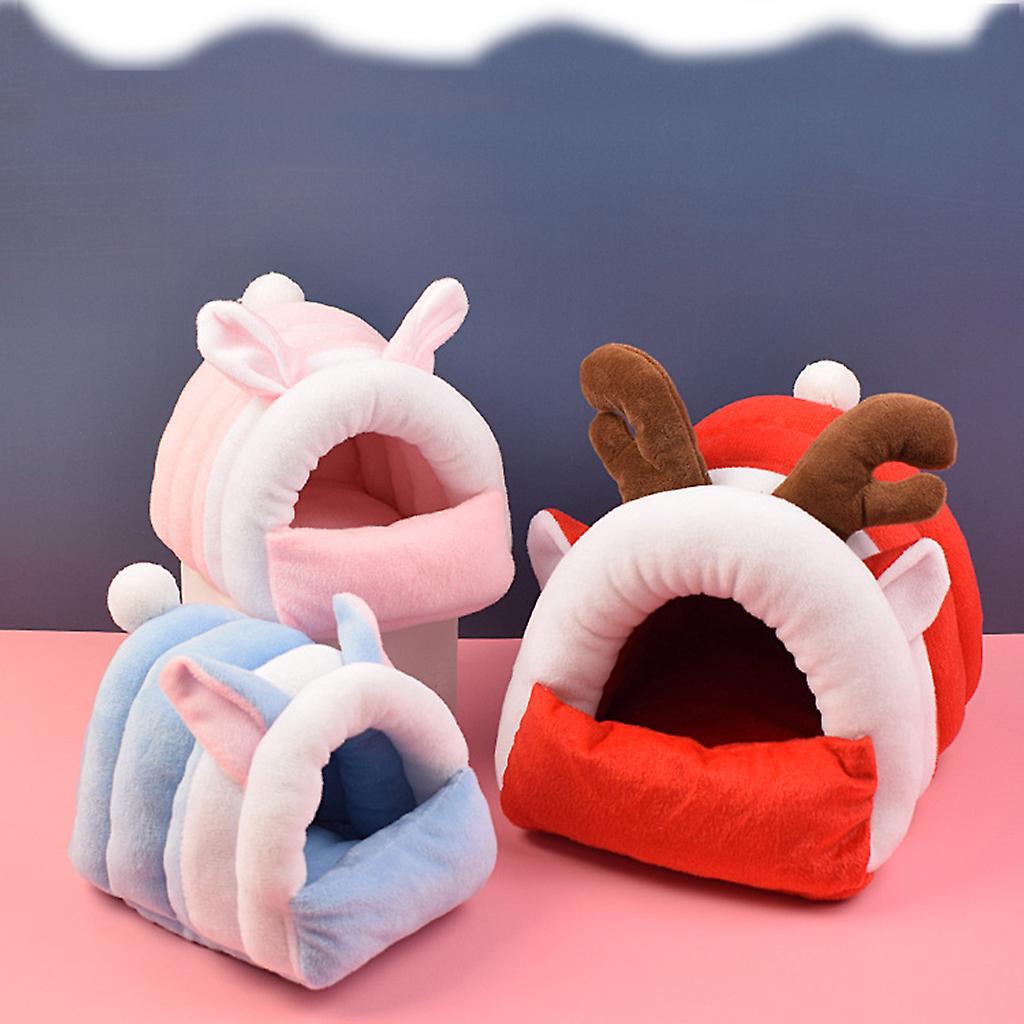 Hamster Ngôi nhà ấm áp g g mềm mại Trở nên thoải mái cho động vật nhỏ Ngôi nhà giường  16*13*13 cm