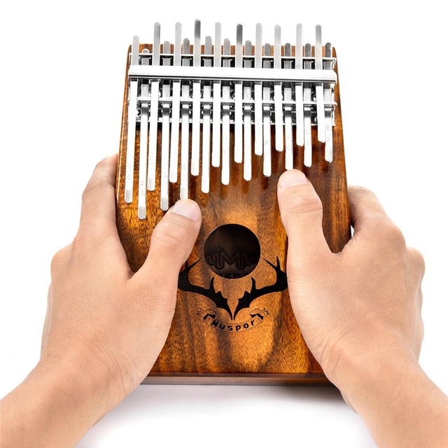 Đàn kalimba 20 phím gỗ nguyên khối Mahagony tặng hộp chống sốc bảo vệ đàn cao cấp- IME-67862MS001