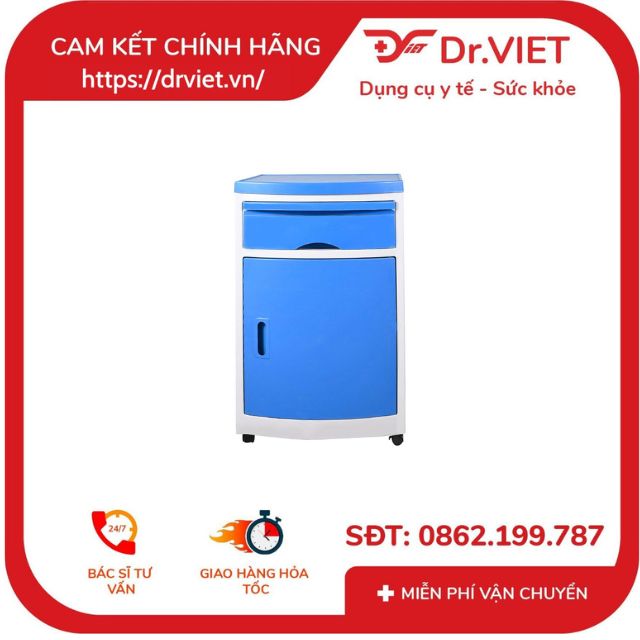 Tủ xe đẩy dụng cụ cấp cứu cao cấp TJM-T03