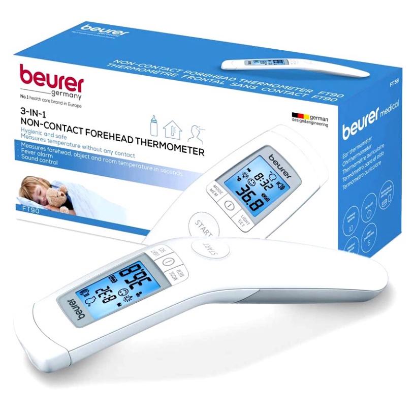 Nhiệt Kế Hồng Ngoại Đo Trán Beurer FT90 - Đo Nhiệt Độ Cơ Thể, Môi Trường - Phù Hợp Mọi Đối Tượng