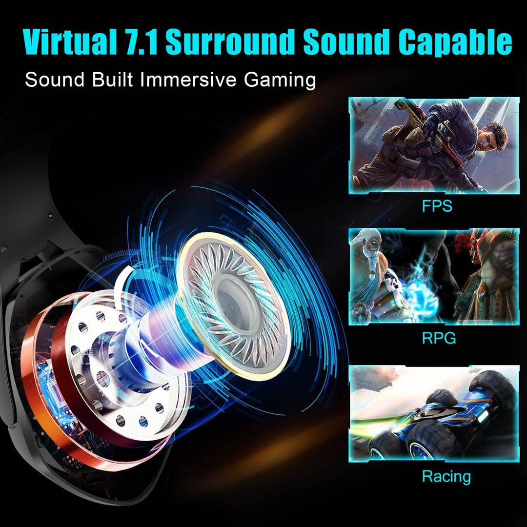 Tai Nghe Chơi Game Máy Tính Có Dây Game Thủ Audifonos PS4 Tai Nghe Có Micro Chống Ồn Stereo Tai Nghe Cho Máy Tính Xbox One