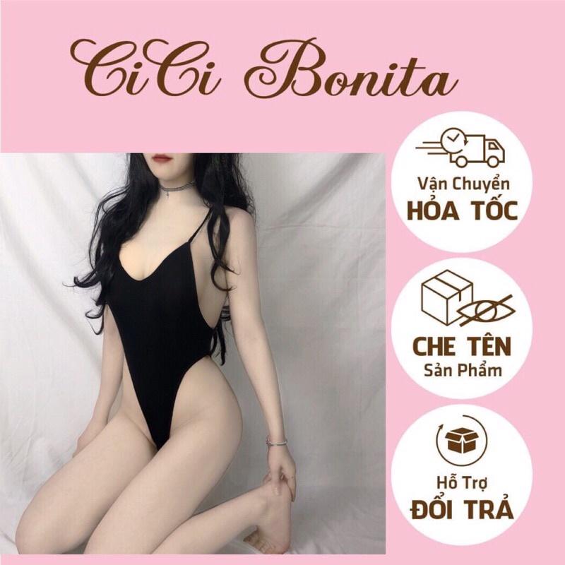 Áo bodysuit 2 dây sexy quyến rũ gợi cảm đồ liền thân nóng bỏng CL141