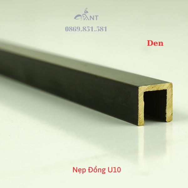 Nẹp Đồng U10 đủ màu, nẹp đồng chữ u, Nẹp đồng chống trơn, giá 1m