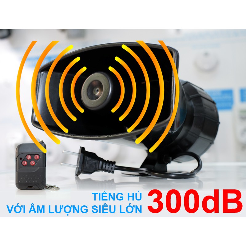 Còi Hú Báo Động 220V - công suất lớn KM-R100W