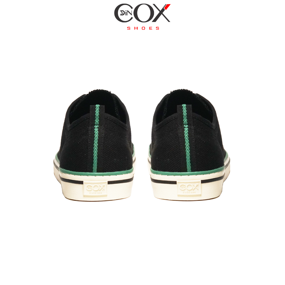 Giày Sneaker Vải Canvas Nam DC23 Black Dincox Đơn Giản Tinh Tế