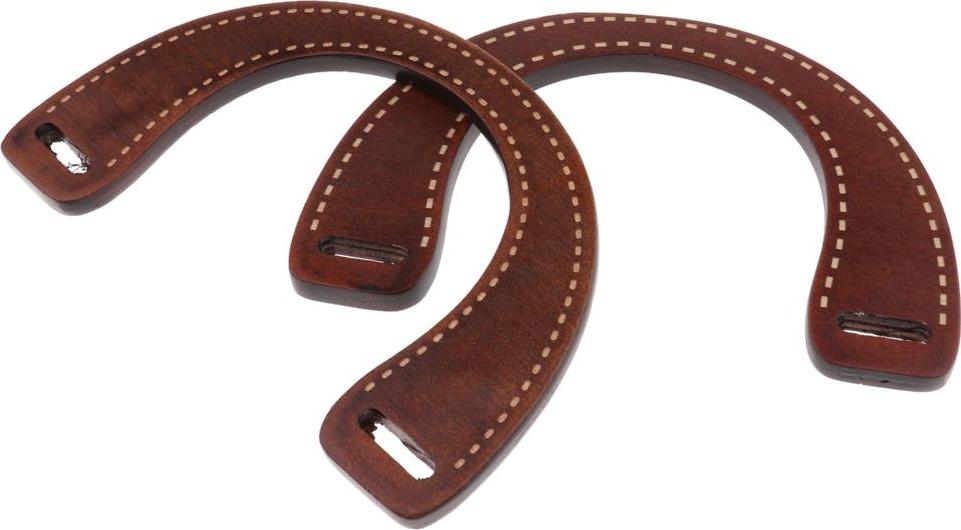 Yotijar 2 gói Hình CHỮ U Gỗ Ví Tay Cầm Gỗ Túi Thay Thế Túi Xách Túi Ví Dây cho DIY Ví Làm túi xách Mua Sắm Túi