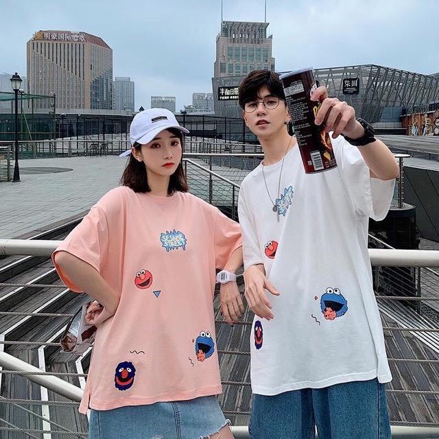 Áo thun tay lỡ form rộng unisex Be Yourself - Kaws Ulzzang