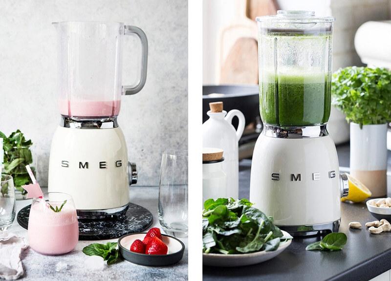 Máy Xay Sinh Tố Đa Năng Smeg, Máy Xay Sinh Tố Smeg BLF01, Smeg Blender, 1.5L, 4 Tốc Độ, Phong Cách Cổ Điển, Nhập Đức