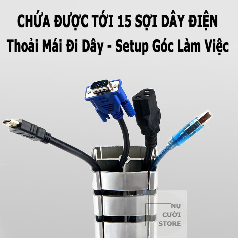 Ống Luồn Dây Điện Kẹp Bàn; Khay Nhựa Đi Dây Điện Gọn Gàng; Máng Nhựa Cuốn Dây Điện Dưới Gầm Bàn Làm Máy Tính; Nắp Nhựa