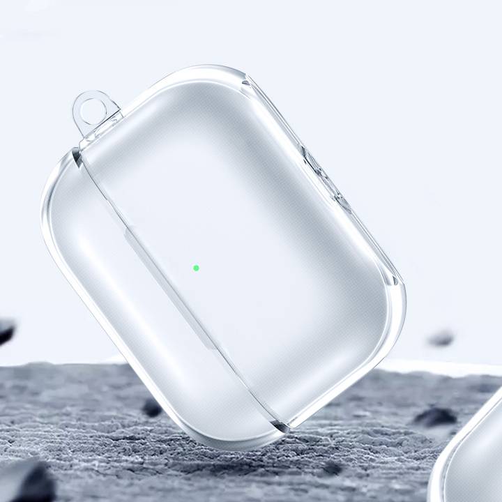 Bao case silicon chống sốc siêu mỏng trong suốt cho tai nghe Apple Airpods Pro hiệu Totu AA-096 (Mỏng 1.5mm, bảo vệ toàn diện, vật liệu cao cấp) - Hàng nhập khẩu - Trong suốt