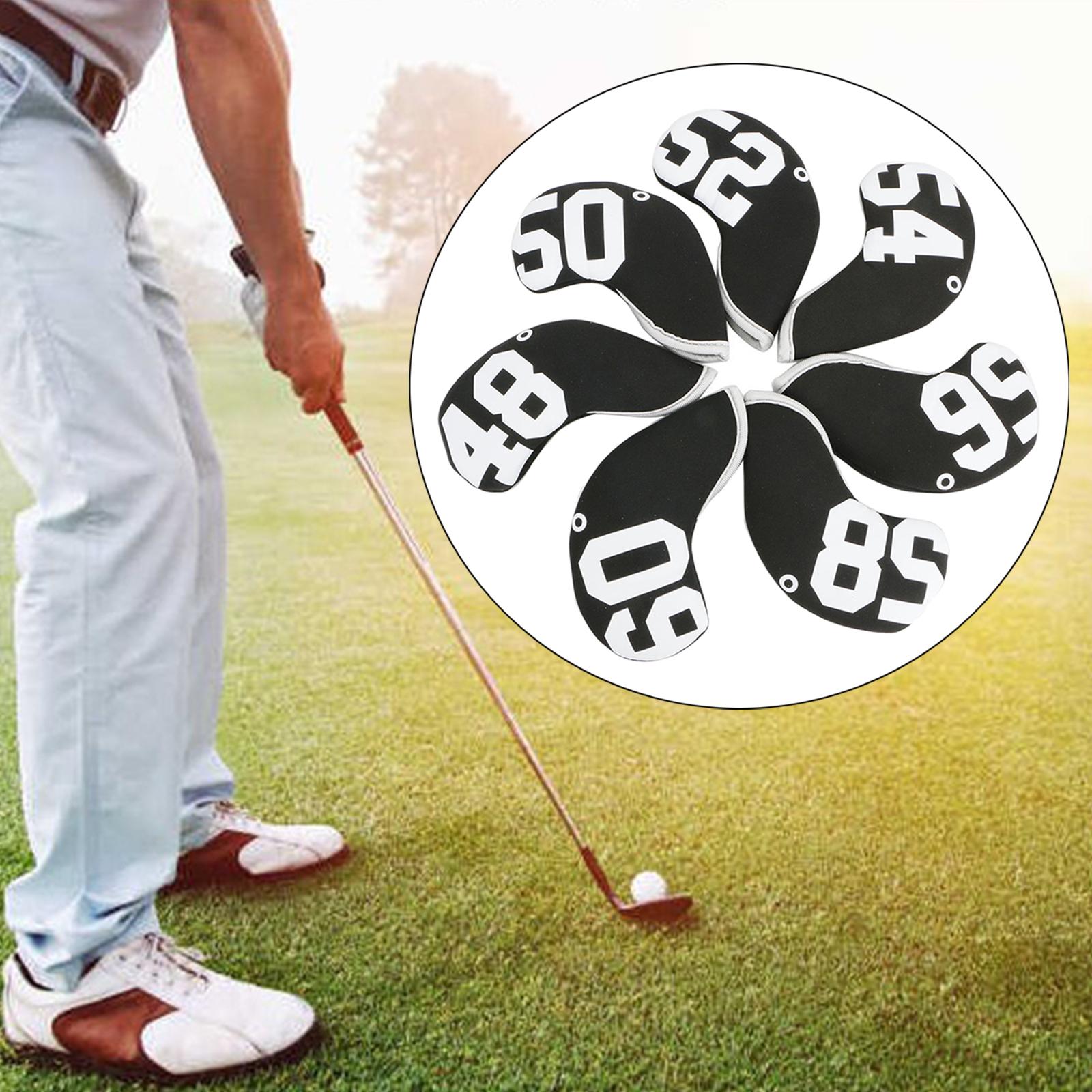 10Pcs Neoprene Golf Club Headcover Iron Head Cover Wedge Protector Sleeve