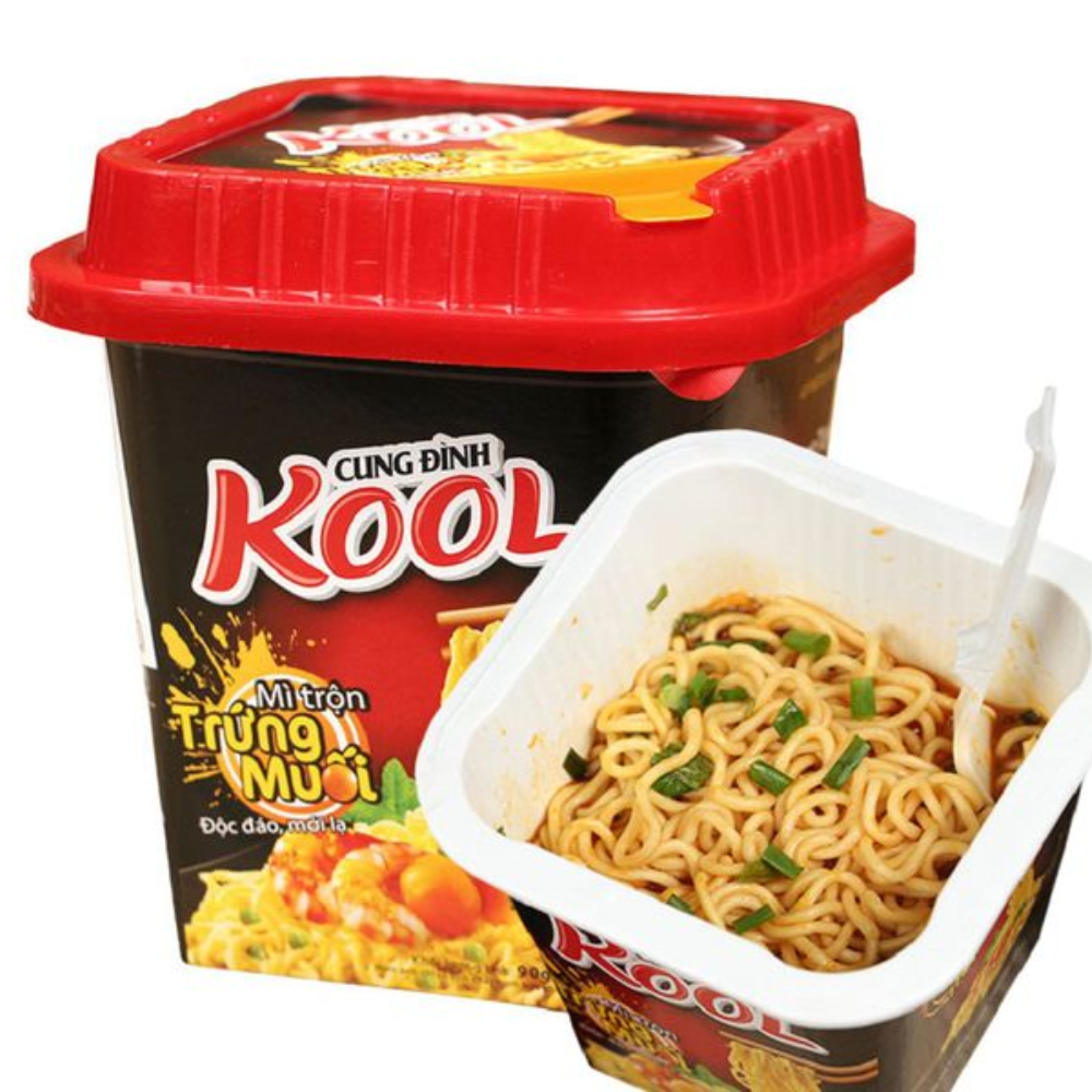 Thùng 12 Hộp Mì Trộn Trứng Muối Cung Đình Kool
