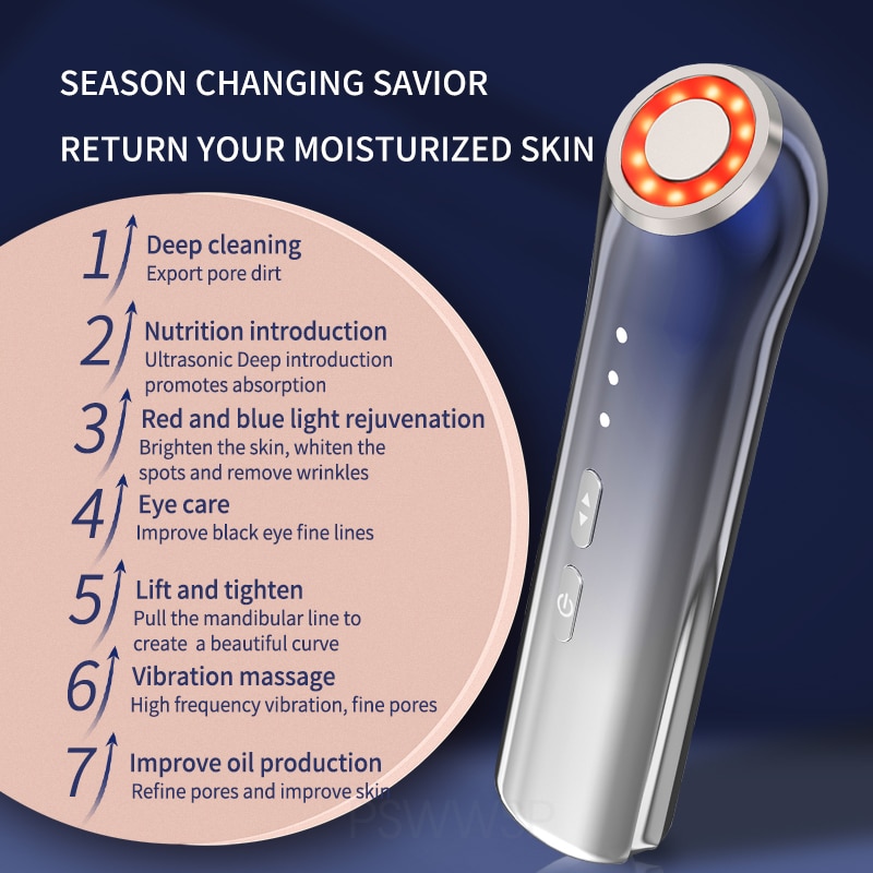 Dụng Cụ Massage Cầm Tay Nâng Cơ Mặt Làm Trẻ Hóa Da Bloom 5 Skin Tightening Tech - 15 phút mỗi ngày sẽ hiệu quả