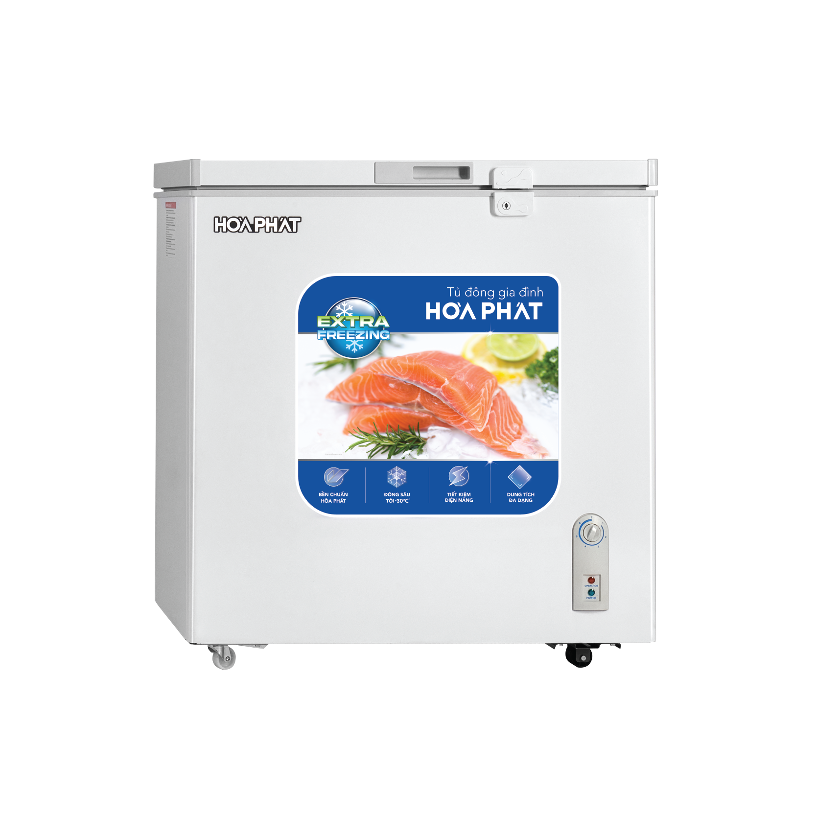 Tủ Đông Hòa Phát HPF AN6162 162 Lít Dàn Nhôm - Hàng chính hãng( Chỉ giao HCM)