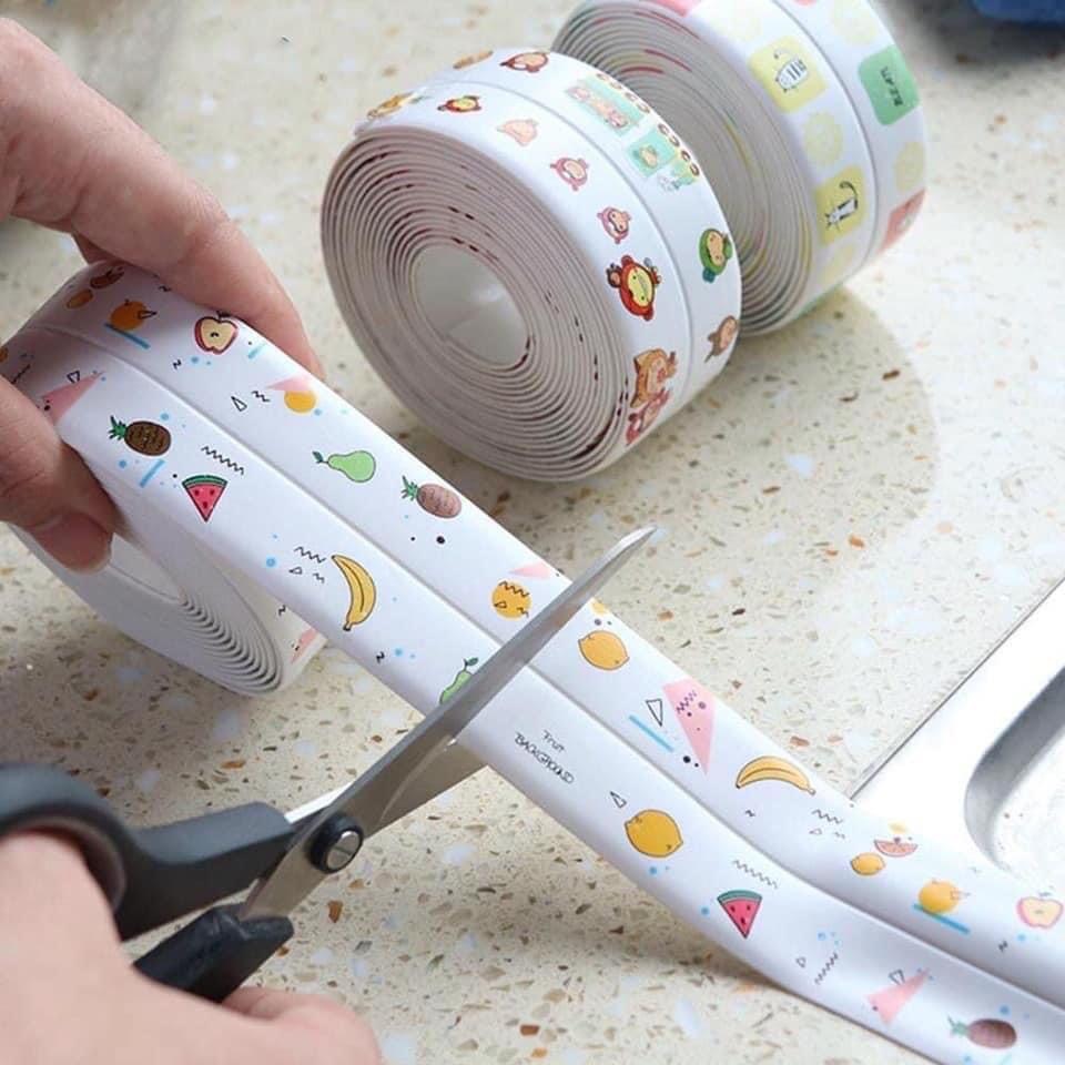 Cuộn Keo Dán Họa Tiết Đẹp Mắt Không Thấm Nước Viền Gạch Trang Trí Nhà Cửa Cho Nhà Bếp/Bồn Tắm
