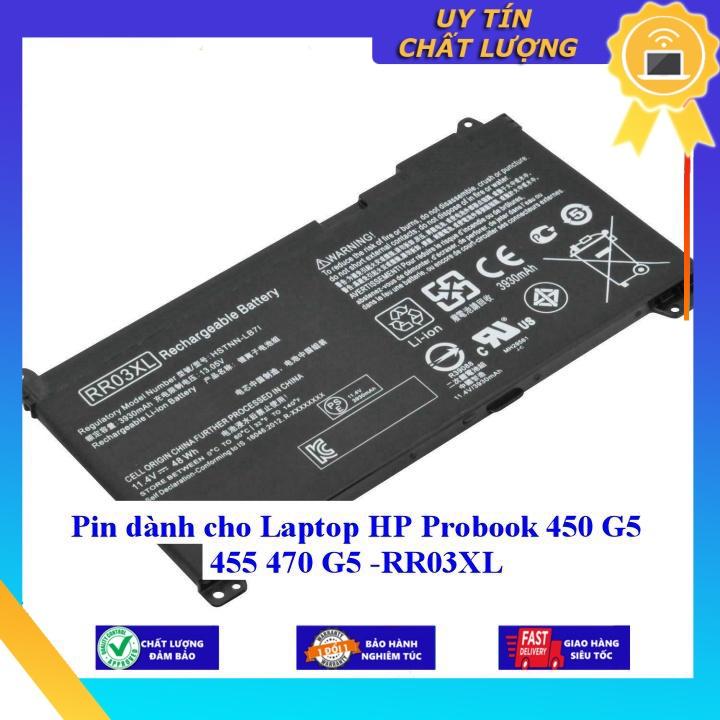 Pin dùng cho Laptop HP Probook 450 G5 455 470 G5 - RR03XL - Hàng chính hãng  MIBAT1165