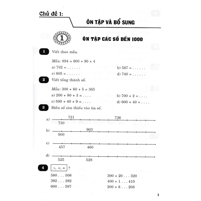 Combo Vở Bài Tập Nâng Cao Toán Lớp 3 - Tập 1 + 2