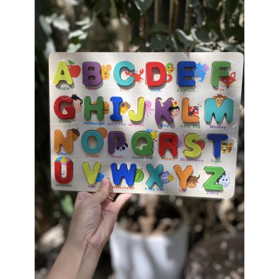 BẢNG GỖ NỔI CHỮ CÁI TIẾNG ANH VÀ SỐ