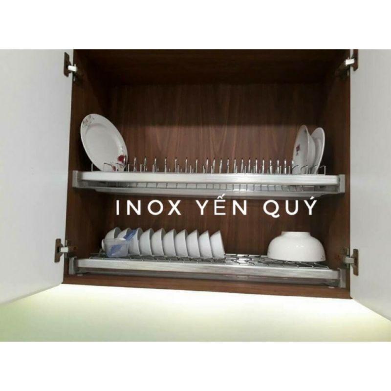 Inox304 G.ROB Giá bát đĩa cố định tủ trên khung nhôm