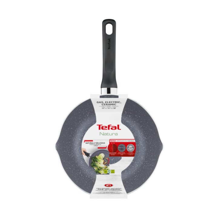 Chảo sâu lòng chống dính Tefal Natura 28cm, dùng cho bếp gas và hồng ngoại- Hàng chính hãng