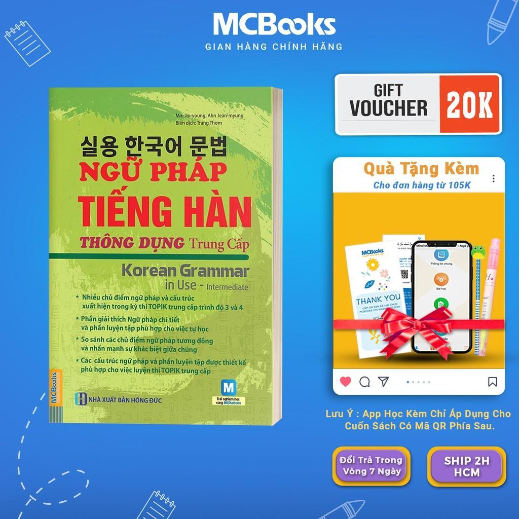 Sách - Ngữ Pháp Tiếng Hàn Thông Dụng - Trung Cấp - Korean Grammar In Use Intermediate - MCBooks