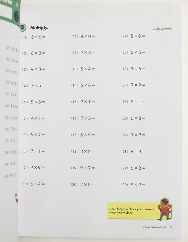 Kumon math workbooks nhập 10q khổ a4