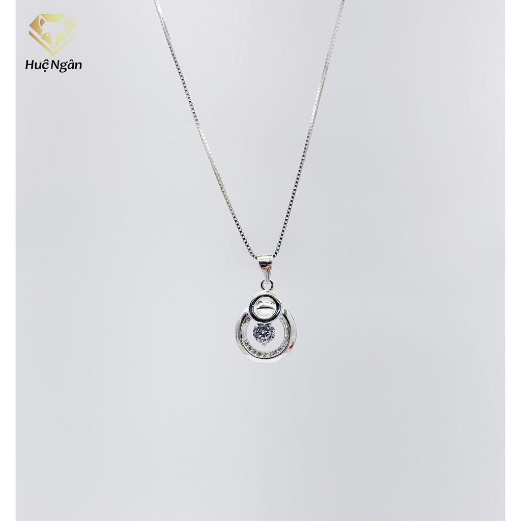 Dây chuyền bạc Ý 925 Huệ Ngân - Vòng tròn may mắn PP1613