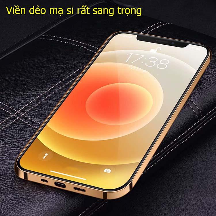 Ốp lưng da dành cho iPhone 11 pro max da bò mạ si cao cấp sang trọng