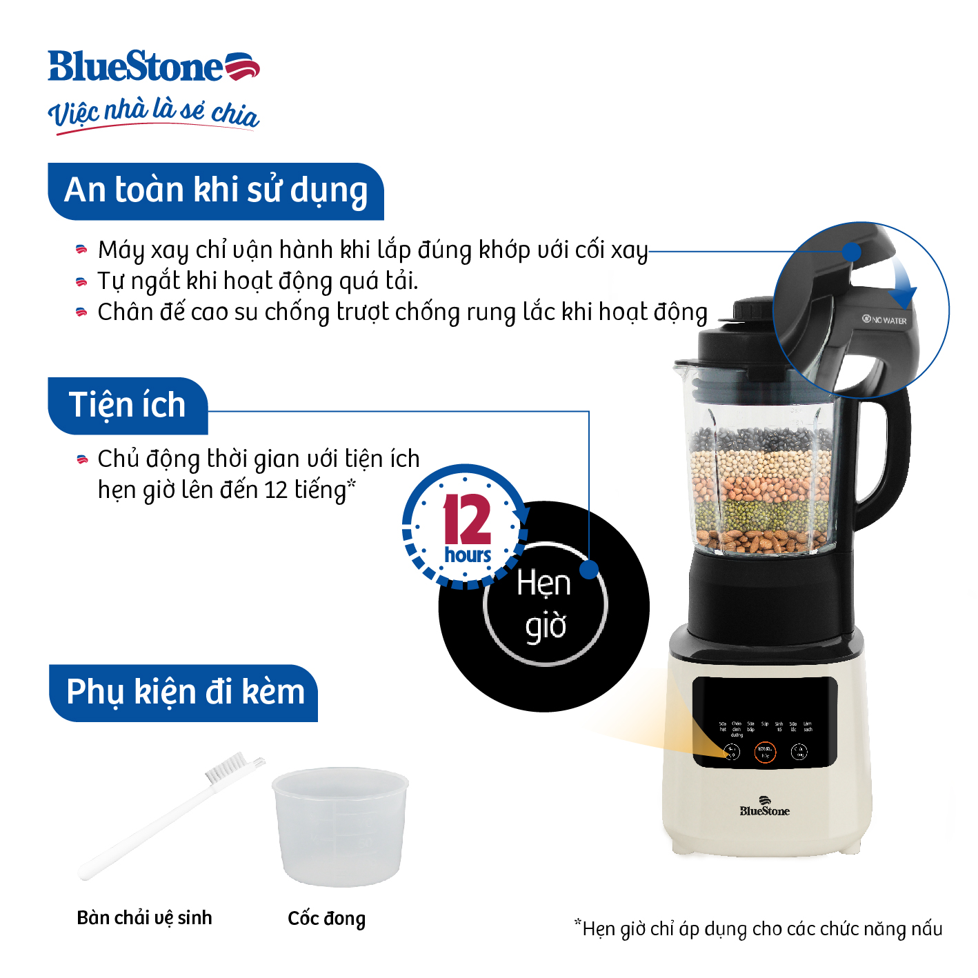 Máy Làm Sữa Hạt BlueStone BLB-6035 (1700W) - Hàng chính hãng