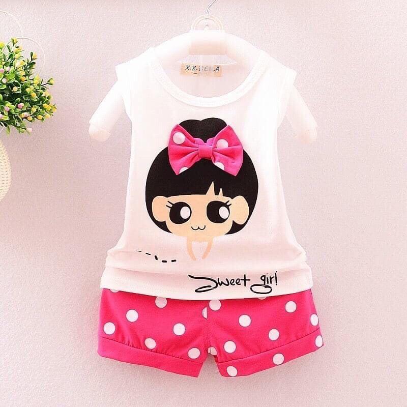 Đồ bộ xinh Bé Gái ️️ từ 1 ̂̉ đ̂́ 5 ̂̉,May gia công tận xưởng,An toàn cho bé,thoải mái,vui chơi