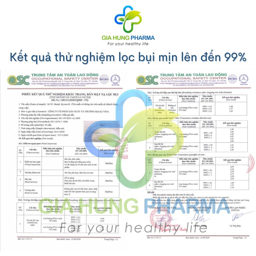 Khẩu Trang Y Tế 4 Lớp Hàn Quốc KJ95 KJVINA Chống Bụi Mịn - 2 Túi 10 Cái