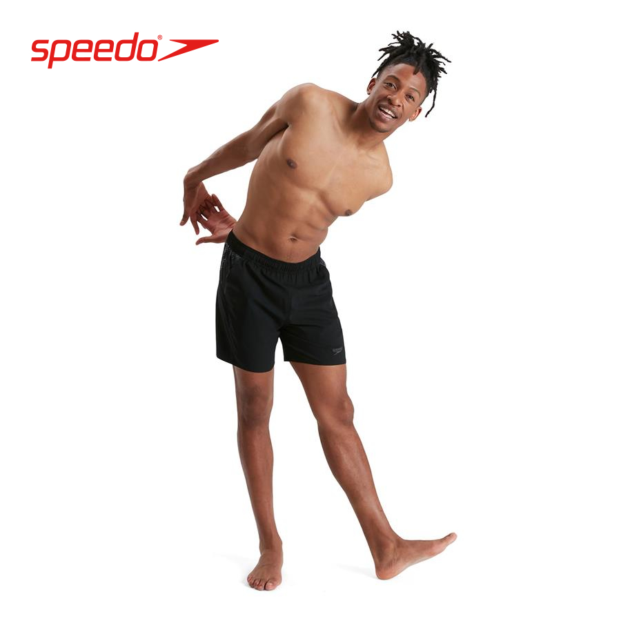 Quần bơi nam Speedo Sport Pnl 16&quot; Wsht Am Black/Grey - 8-13535F903